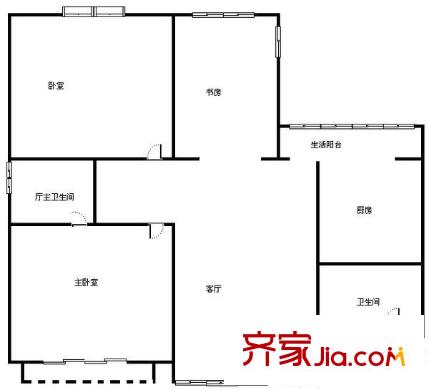 新綠季節(jié) 2室 戶型圖