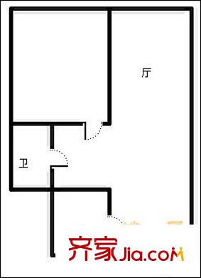 金沙美鄰 1室 戶型圖