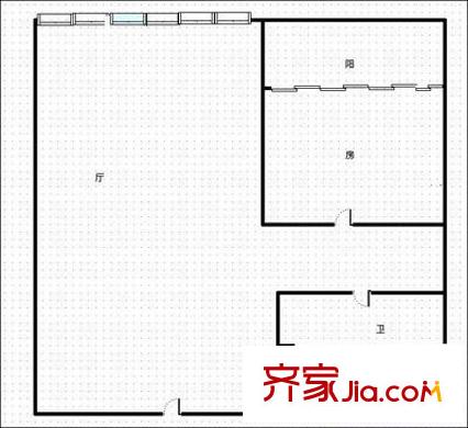 金沙美鄰 1室 戶(hù)型圖