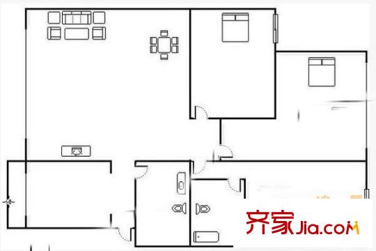 金房苑月圓 3室 戶型圖