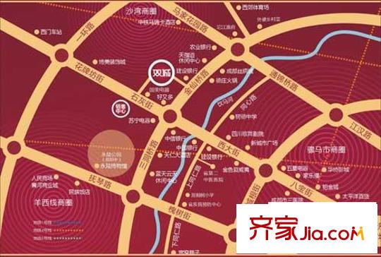 雙城交通圖區(qū)位圖