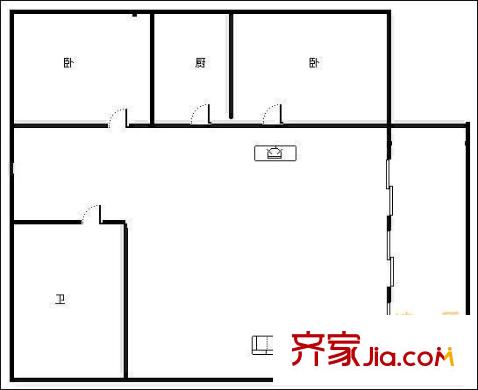 花好月圓 2室 戶型圖
