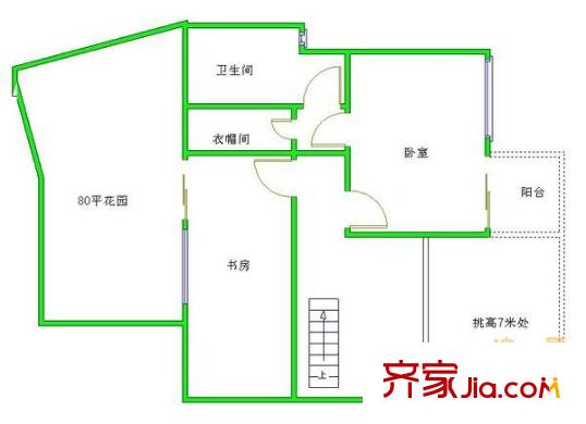 康河酈景 3室 戶型圖