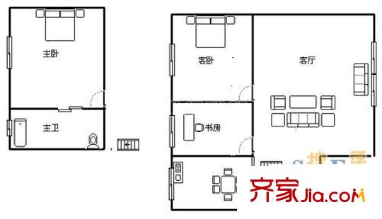 新綠季節(jié) 3室 戶型圖