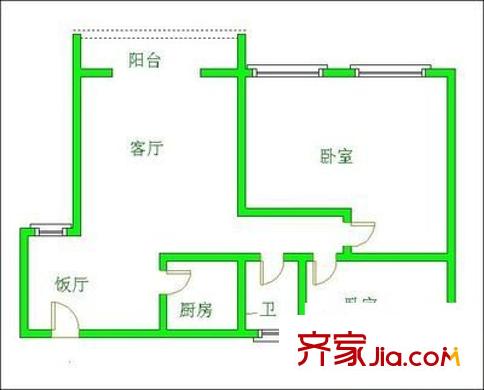龍華陽(yáng)光戶型圖2室 戶型圖 2室2廳1衛(wèi)1廚