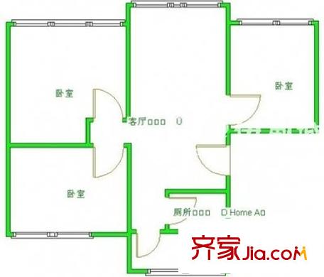 龍華陽(yáng)光戶型圖3室 戶型圖 3室2廳1衛(wèi)1廚