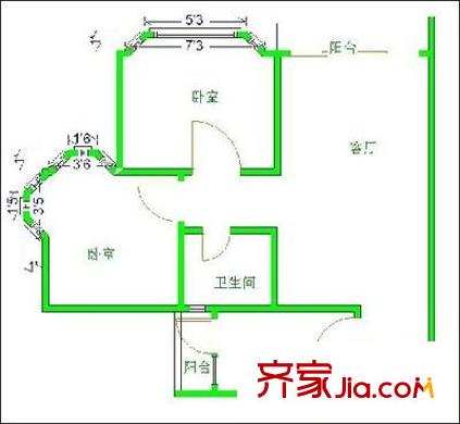 龍華陽(yáng)光戶型圖2室 戶型圖 2室2廳1衛(wèi)1廚
