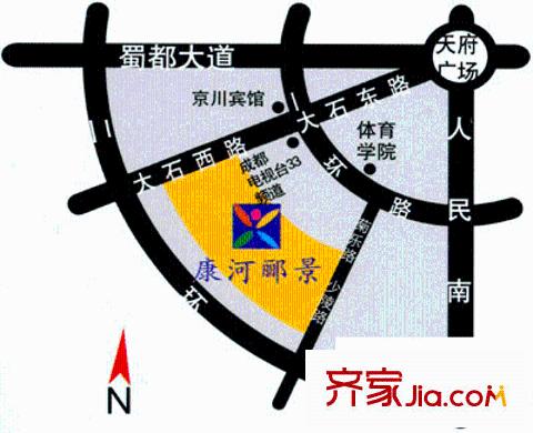 康河酈景交通圖