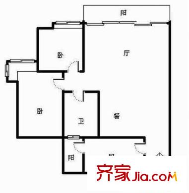 龍華陽光戶型圖3室 戶型圖 3室1廳1衛(wèi)1廚