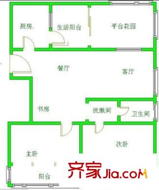 楠寶石 2室 戶型圖
