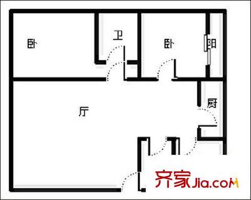 幸福春天戶型圖戶型圖 3室2廳1衛(wèi)1廚