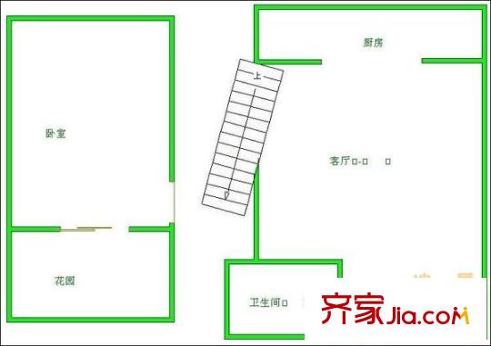 天彩菁華 1室 戶型圖