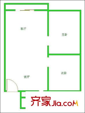 朝陽北苑 2室 戶型圖