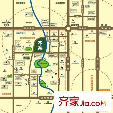 中鐵騎士公館交通圖
