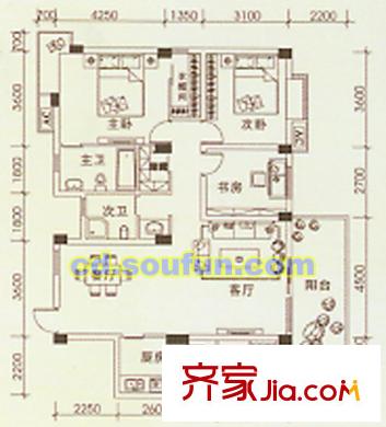 大觀城市花園配套圖A型