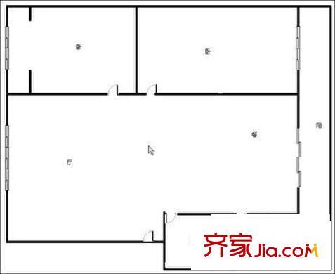 幸福春天戶型圖戶型圖 2室2廳1衛(wèi)1廚