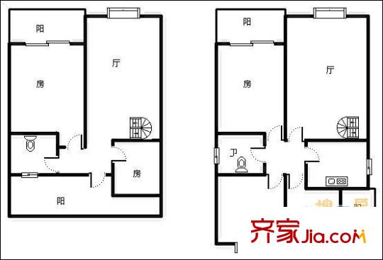 幸福春天戶型圖戶型圖 4室2廳2衛(wèi)1廚