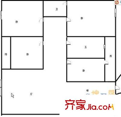 幸福春天戶型圖戶型圖 3室1廳1衛(wèi)1廚