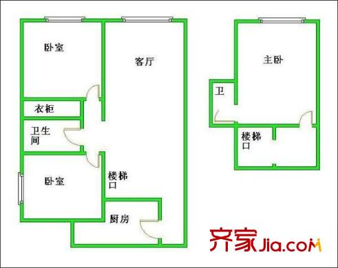天彩菁華 3室 戶型圖