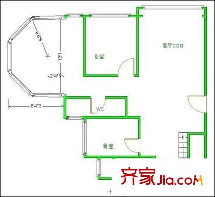 金府路6號(hào)院 5室 戶型圖