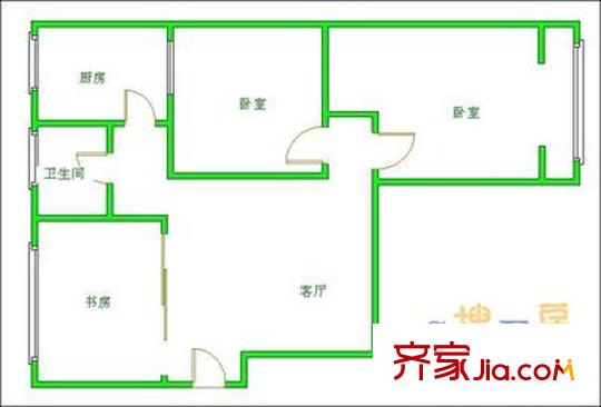 中央花園 戶型圖