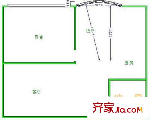 楠貴坊戶型圖戶型圖 1室1廳1衛(wèi)1廚