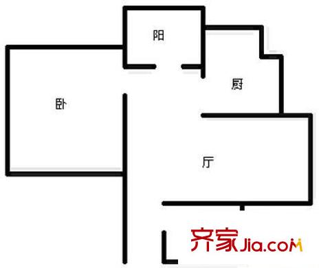 成外雅庭 1室 戶型圖