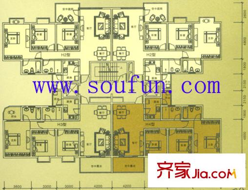 凱瑞花都戶型圖花語座9單元 