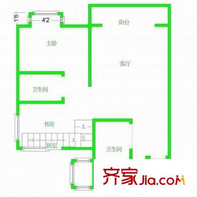 金府世家 3室 戶型圖