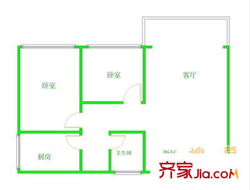 朝陽北苑 戶型圖