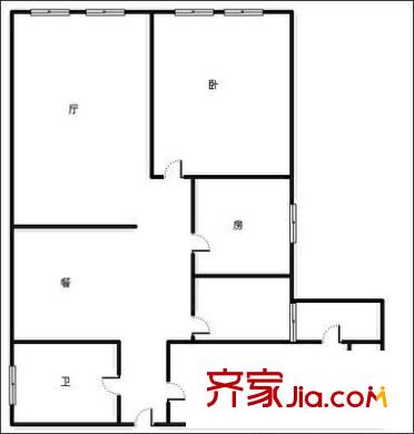 翠云庭 3室 戶型圖