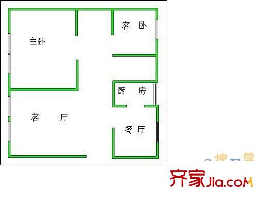 芳草地 2室 戶型圖