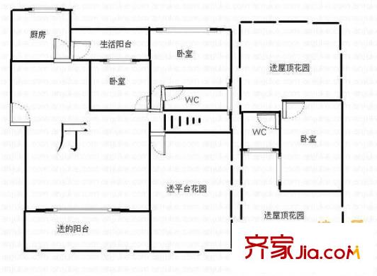 塞納河畔 4室 戶型圖