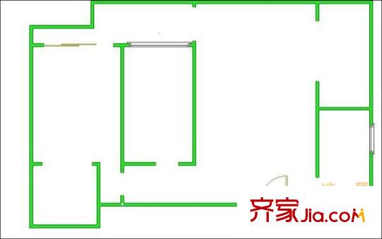 齊盛藝境 2室 戶型圖