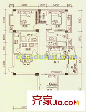 大觀城市花園配套圖D型