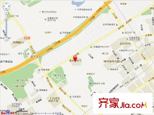 金府路6號(hào)院交通圖