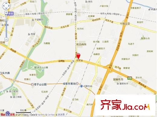陽光100米婭中心交通圖