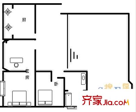 歐城花園 5室 戶型圖