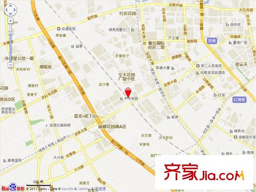 藍(lán)光金楠府交通圖電子地圖