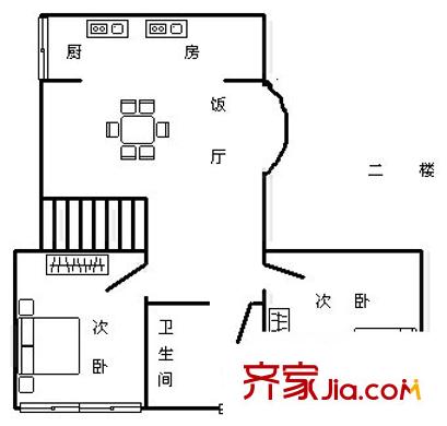 中央花園 8室 戶型圖