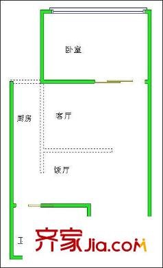 楠貴坊 1室 戶型圖
