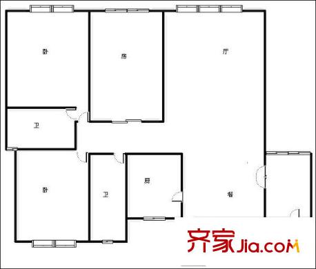 泰基花語廊 3室 戶型圖