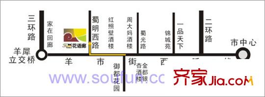 泰基花語廊交通圖