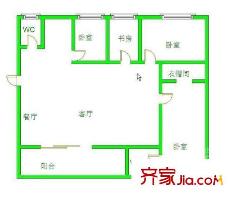 芳草地 4室 戶型圖