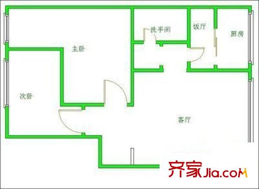 雙楠華苑戶(hù)型圖戶(hù)型圖 2室2廳1衛(wèi)1廚