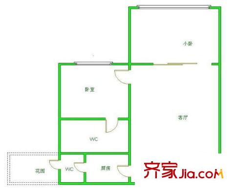 春熙苑戶型圖戶型圖 2室1廳2衛(wèi)1廚