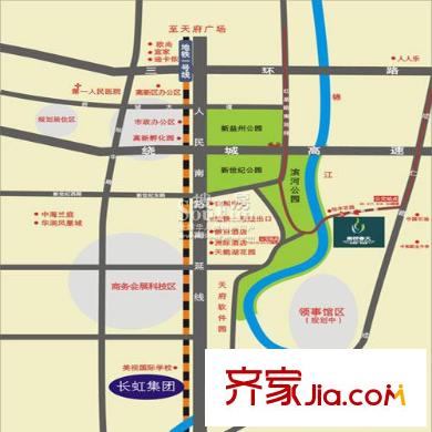 南橋春天交通圖