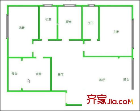 陽光金沙 4室 戶型圖