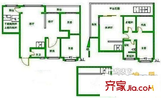 香格里拉花園戶型圖戶型圖 4室2廳2衛(wèi)1廚