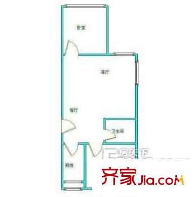 成寿寺路21号院户型图户型图 2室2厅1卫1厨